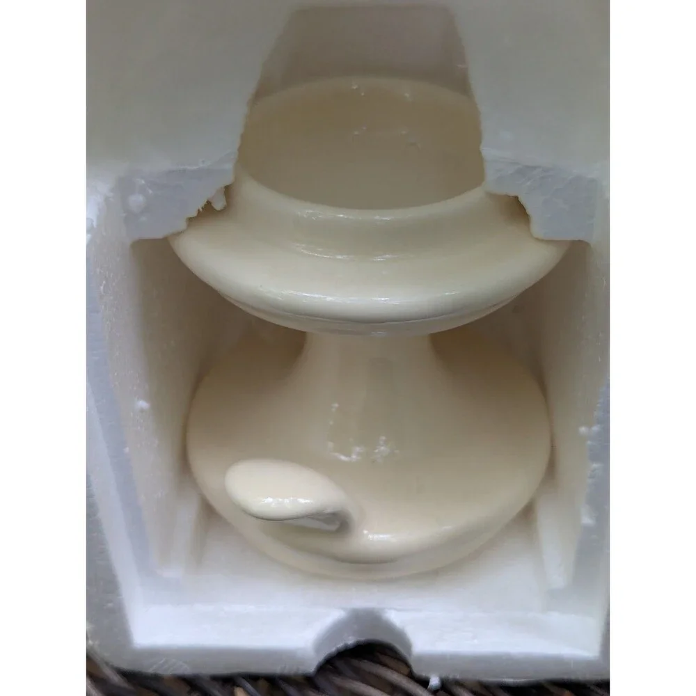 Vintage Giftco Ceramic Love Lamp Votive Candle Holder Teddy Bear Hearts Boxed